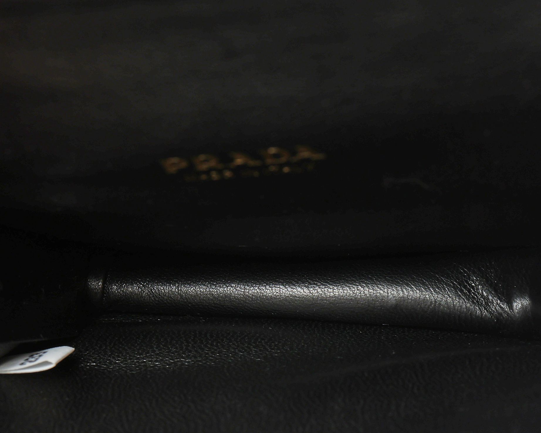 Prada Micro Cahier Bag In Black