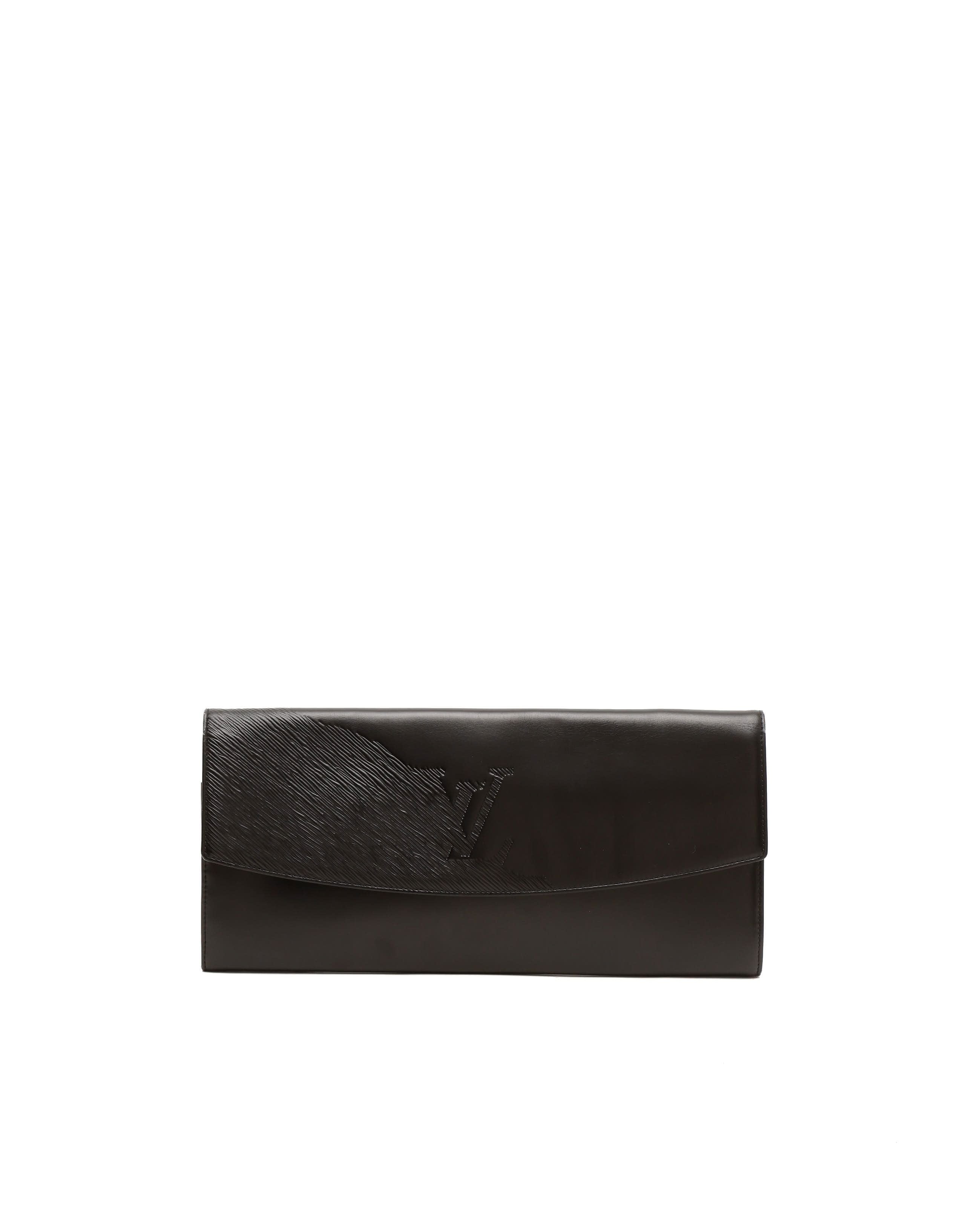 Louis Vuitton Epi Opera Aegean Clutch Bag In Black