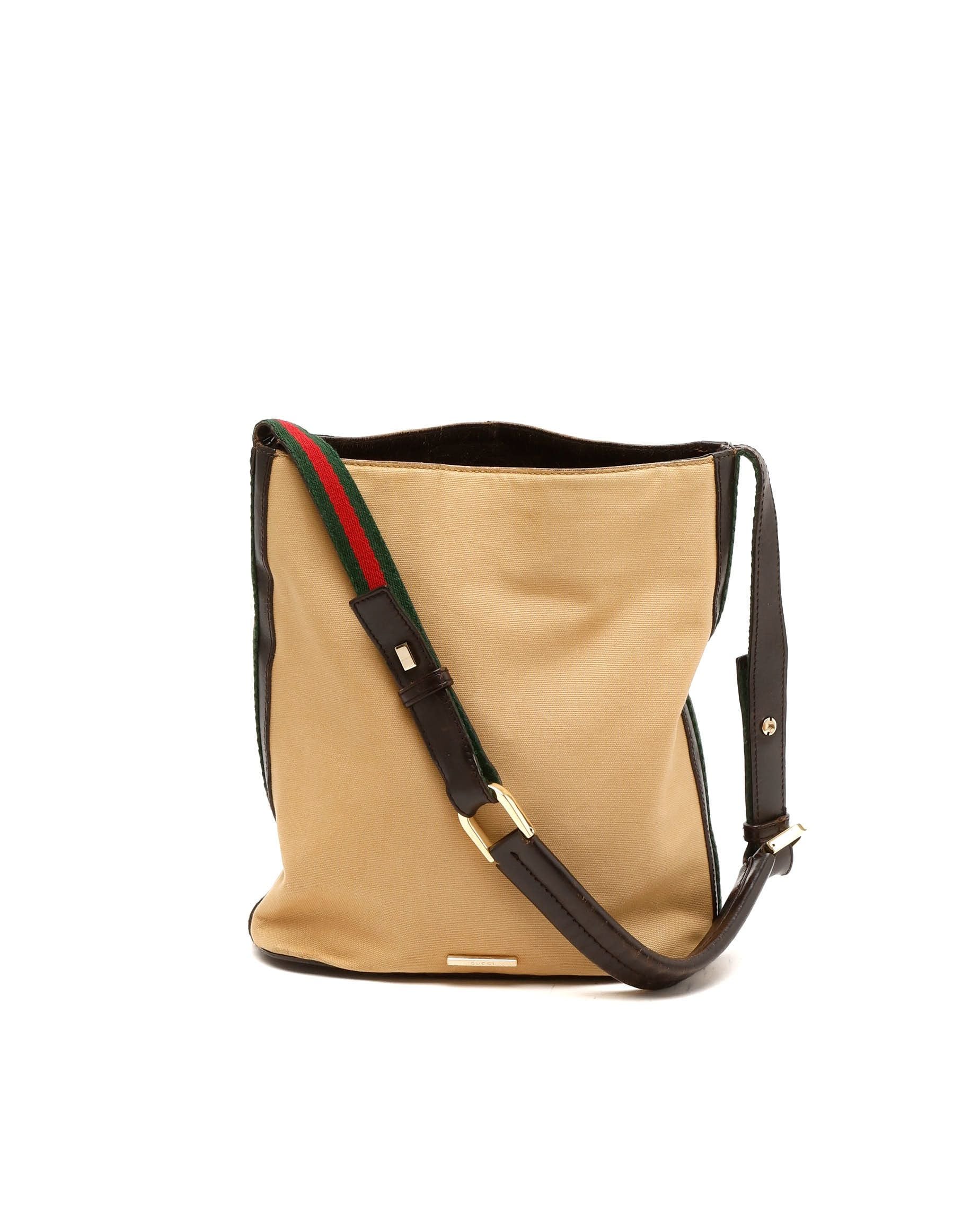 Gucci 2000-2015 Canvas Web Shoulder Bag