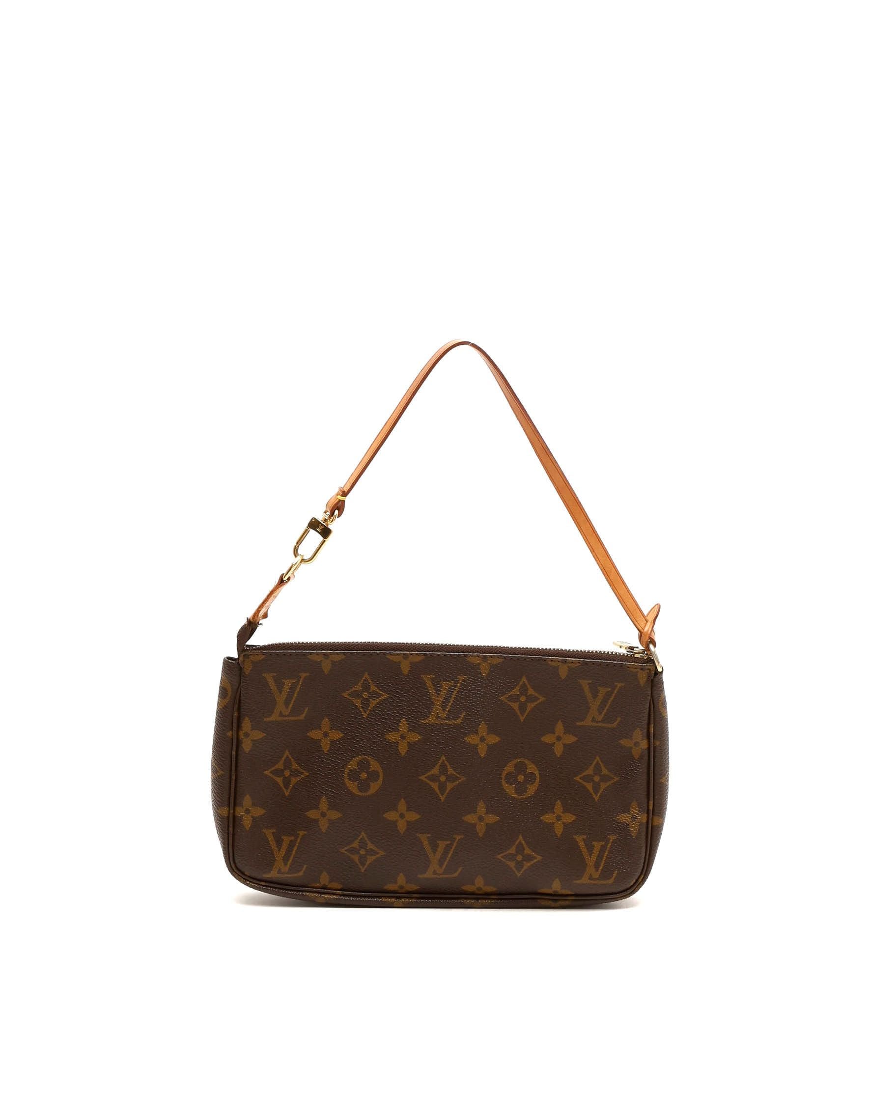 Louis Vuitton Monogram Pochette Accessories Bag In Brown