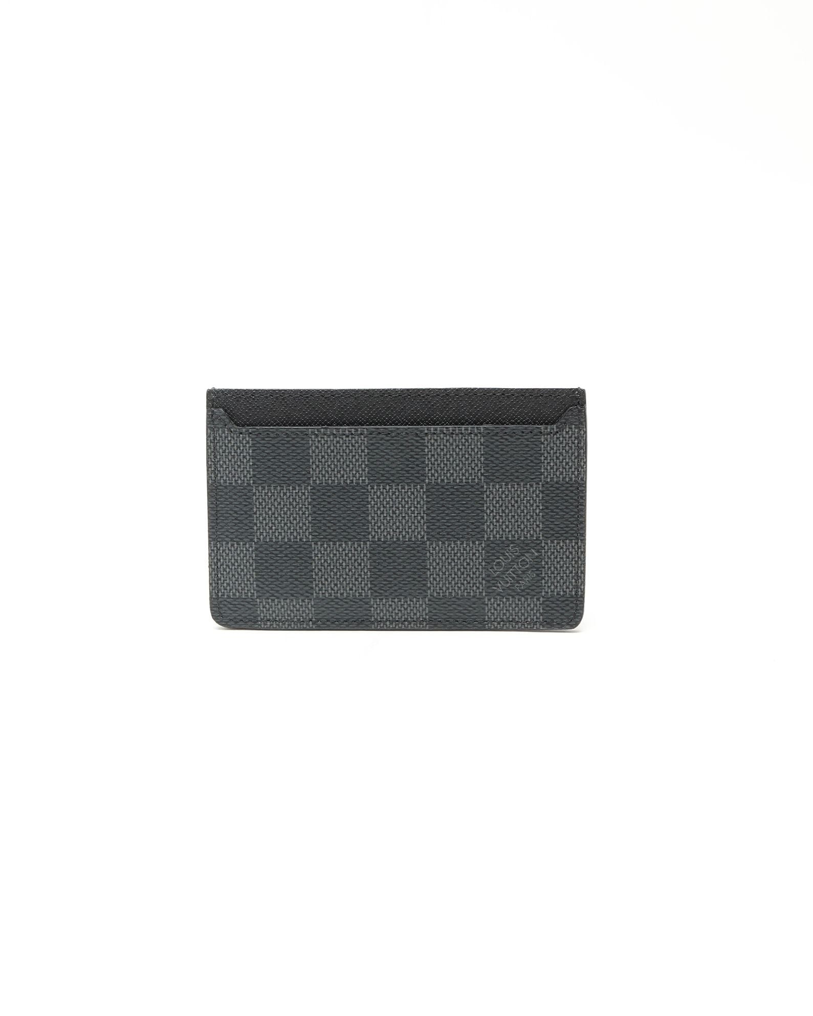 Louis Vuitton Damier Graphite Card Folder In Black