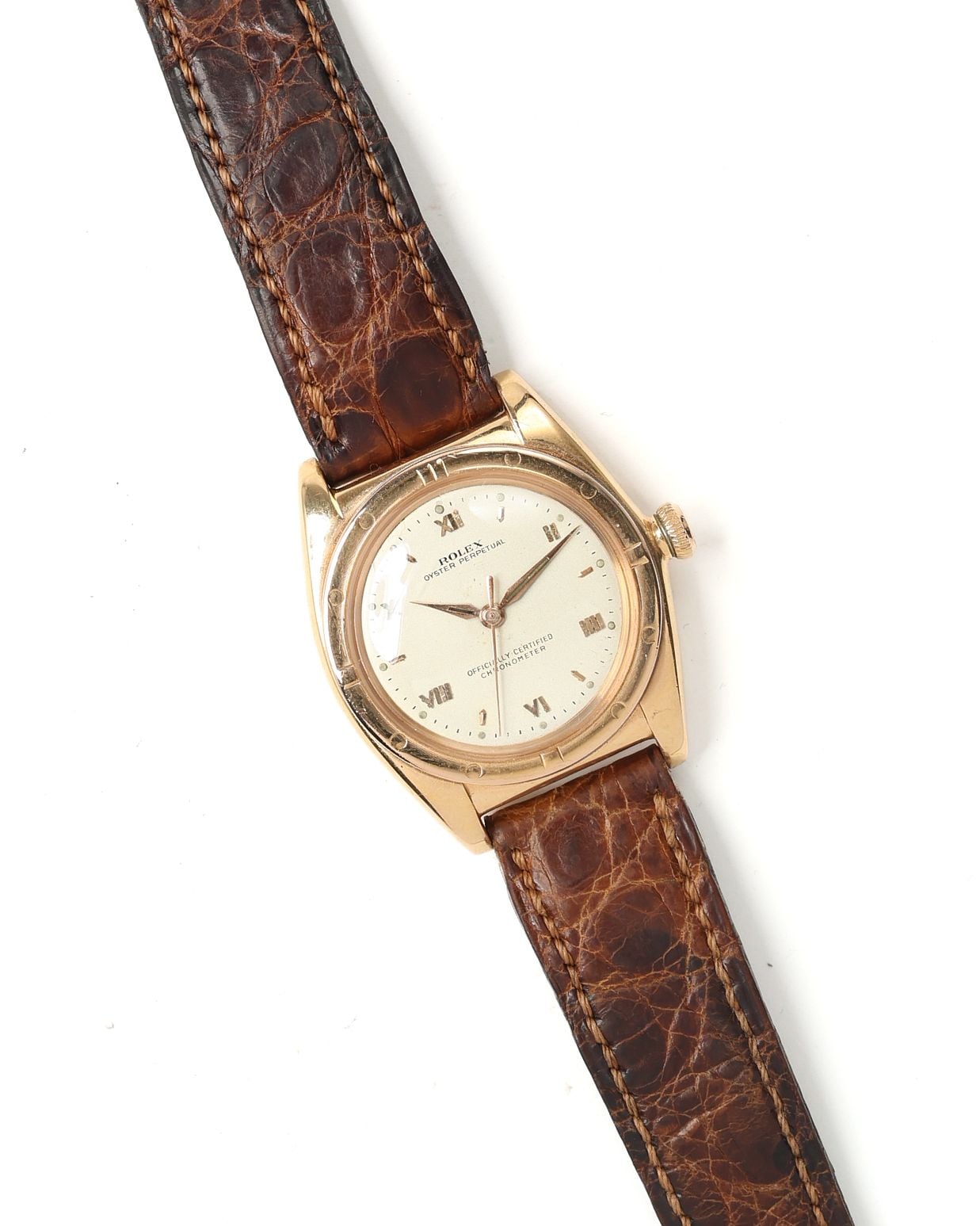 Rolex Bubbleback 32mm Ref 3372 18K Ca 1946 Watch Rolex Bubbleback 32mm Ref 3372 18K Ca 1946 Watch
