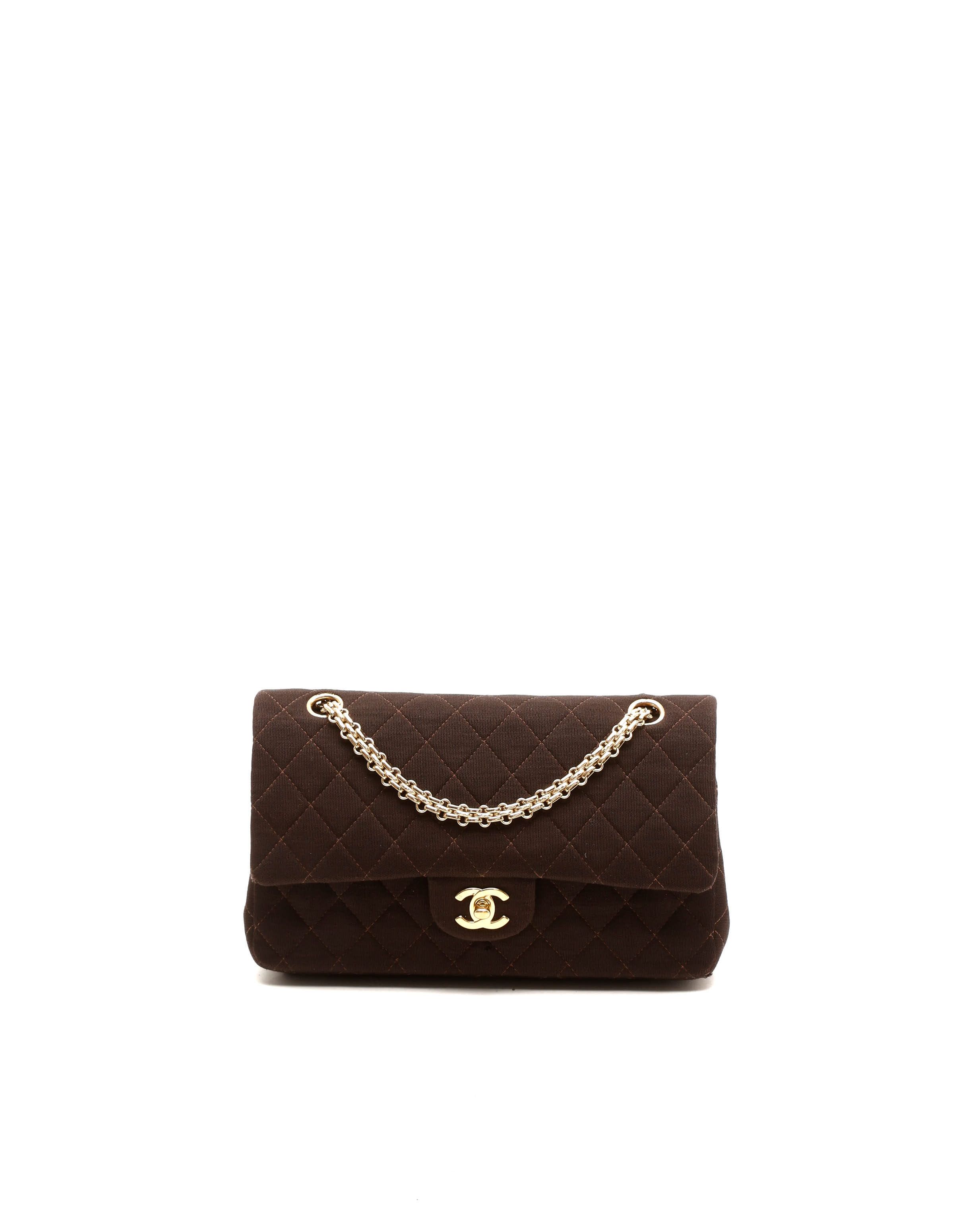 Chanel Classic Jersey Medium Double Flap Bag