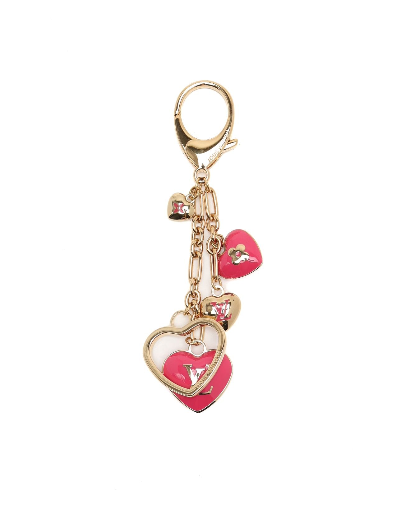 Pre-owned Louis Vuitton Coeur Heart Bag Charm In Pink