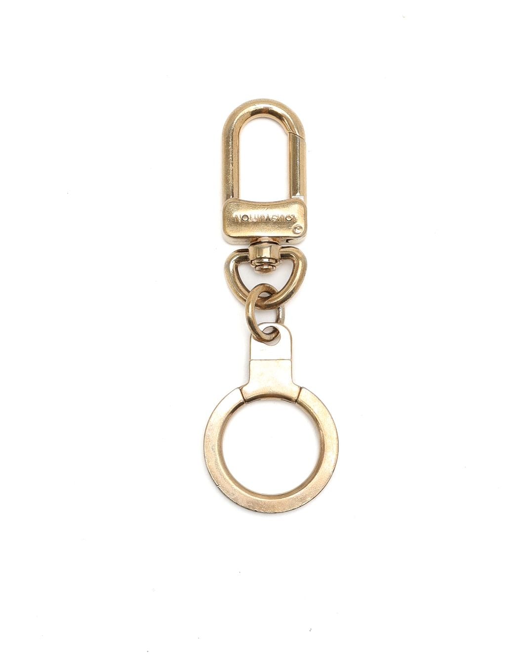 Pre-owned Louis Vuitton Key Ring In Gold