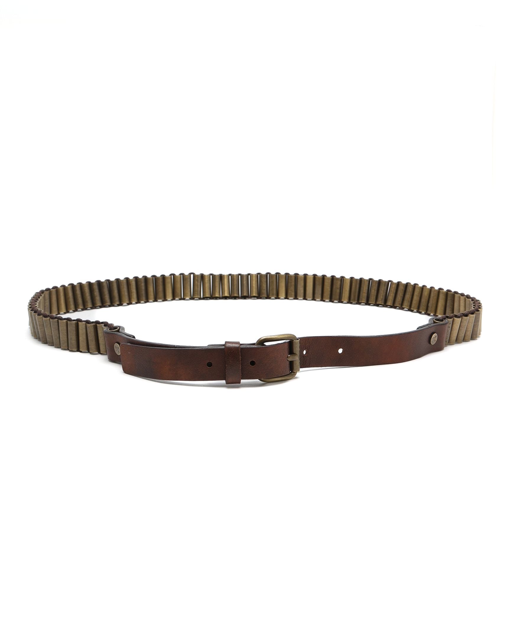 Pre-owned Celine Céline Bullet Belt In Brown
