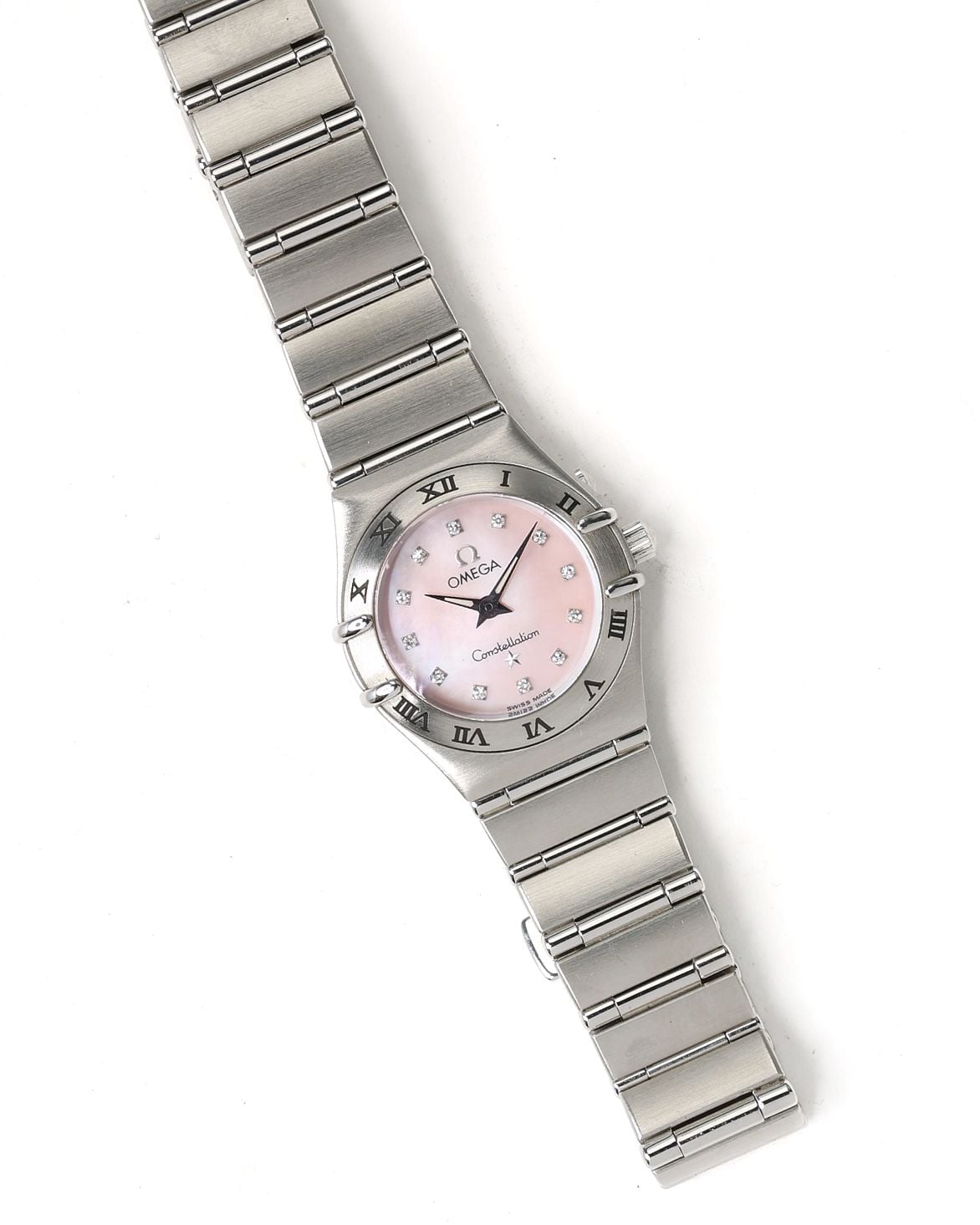 Pre-owned Omega Constellation 22mm 2009 Quartz Watch In Pink