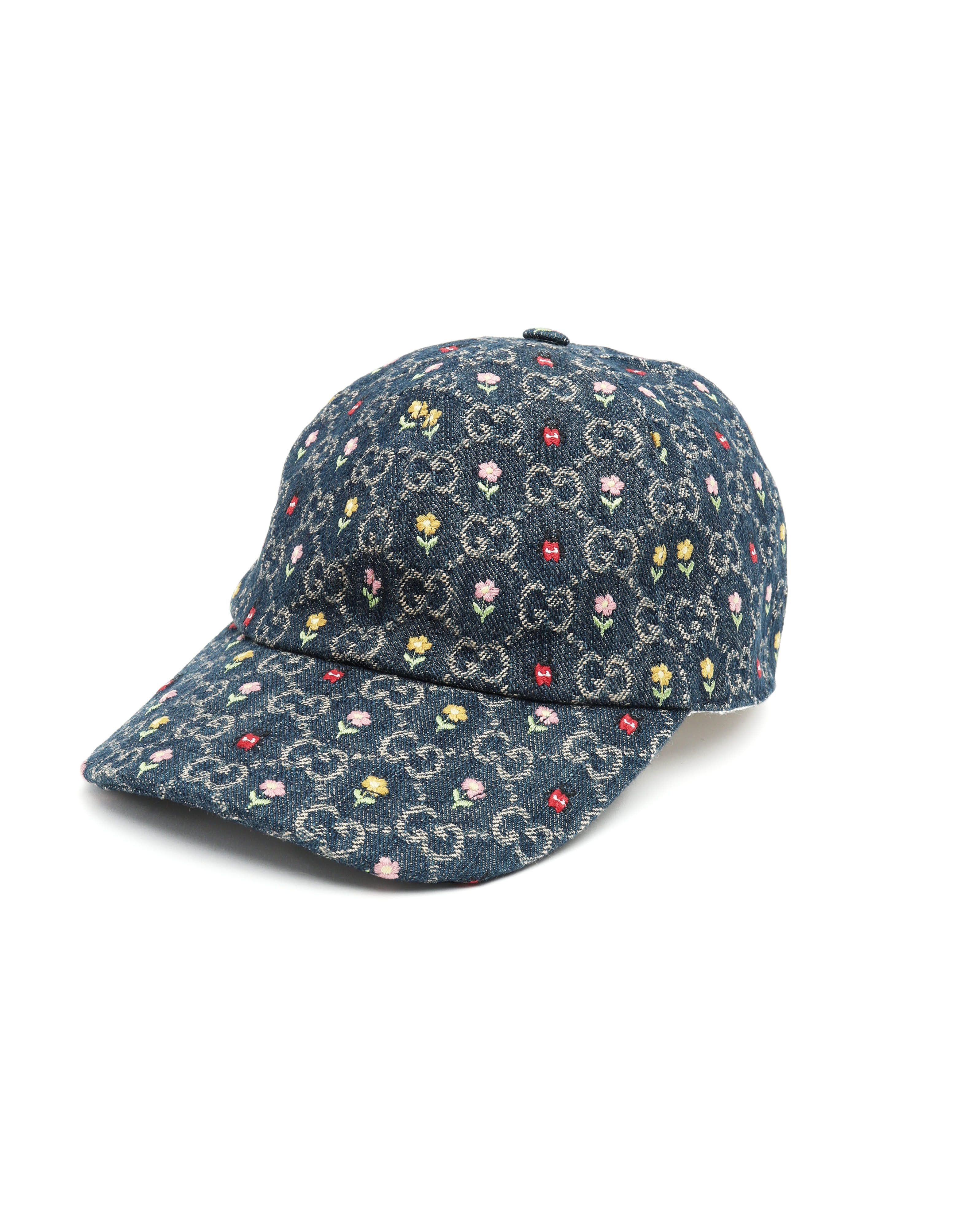 Pre-owned Gucci Denim Cap