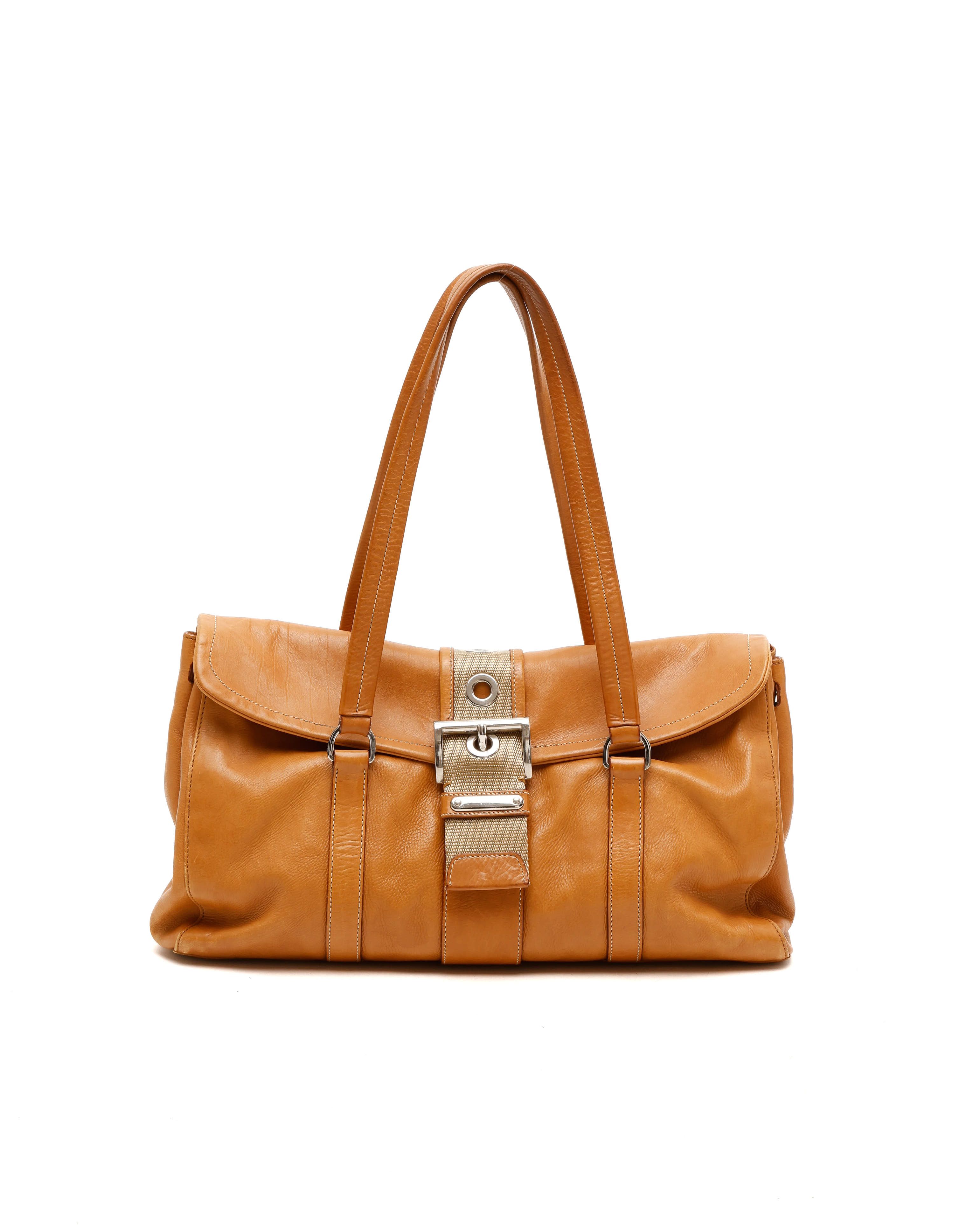 Prada Buckle Tote Bag