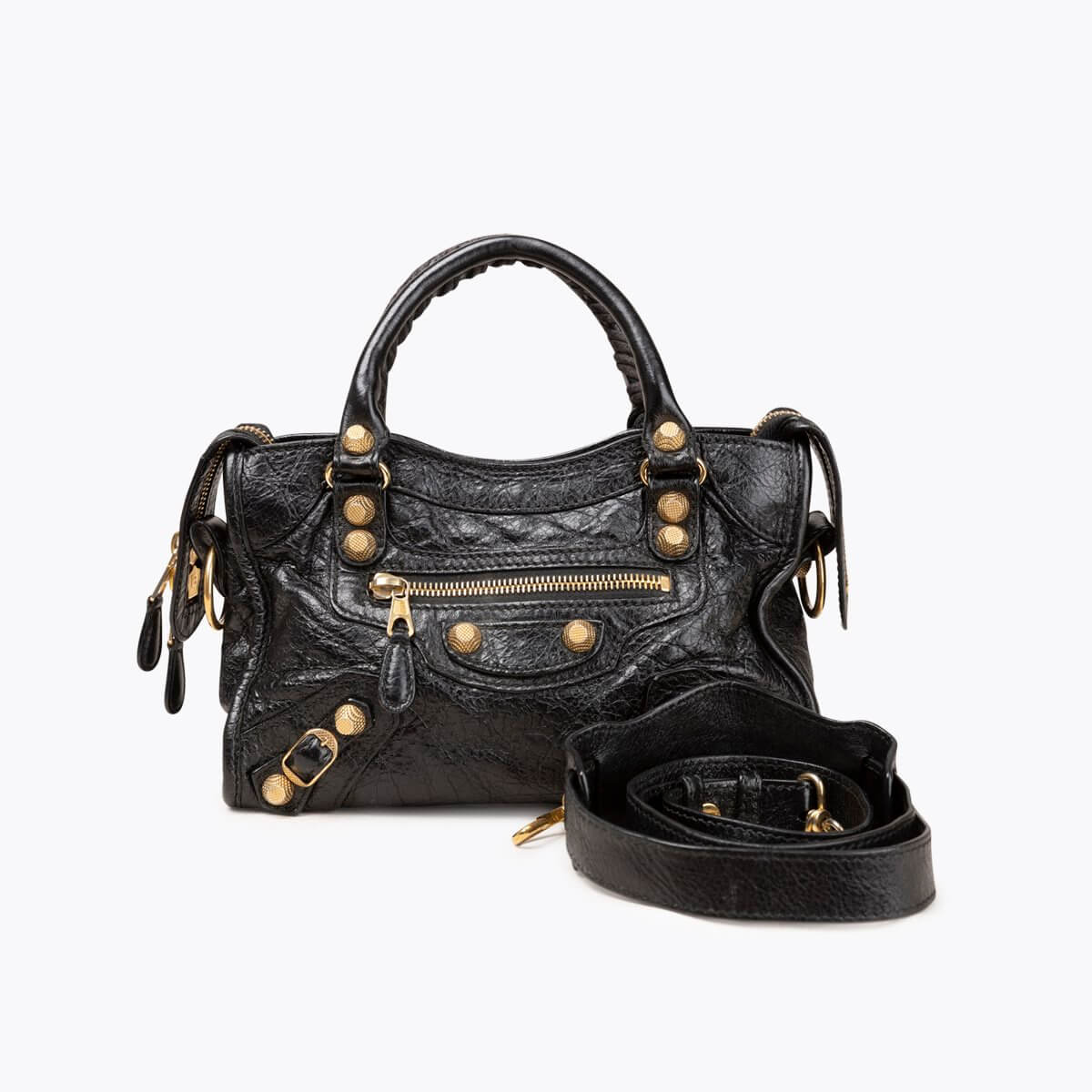BALENCIAGA Motocross Classic Mini City Bag