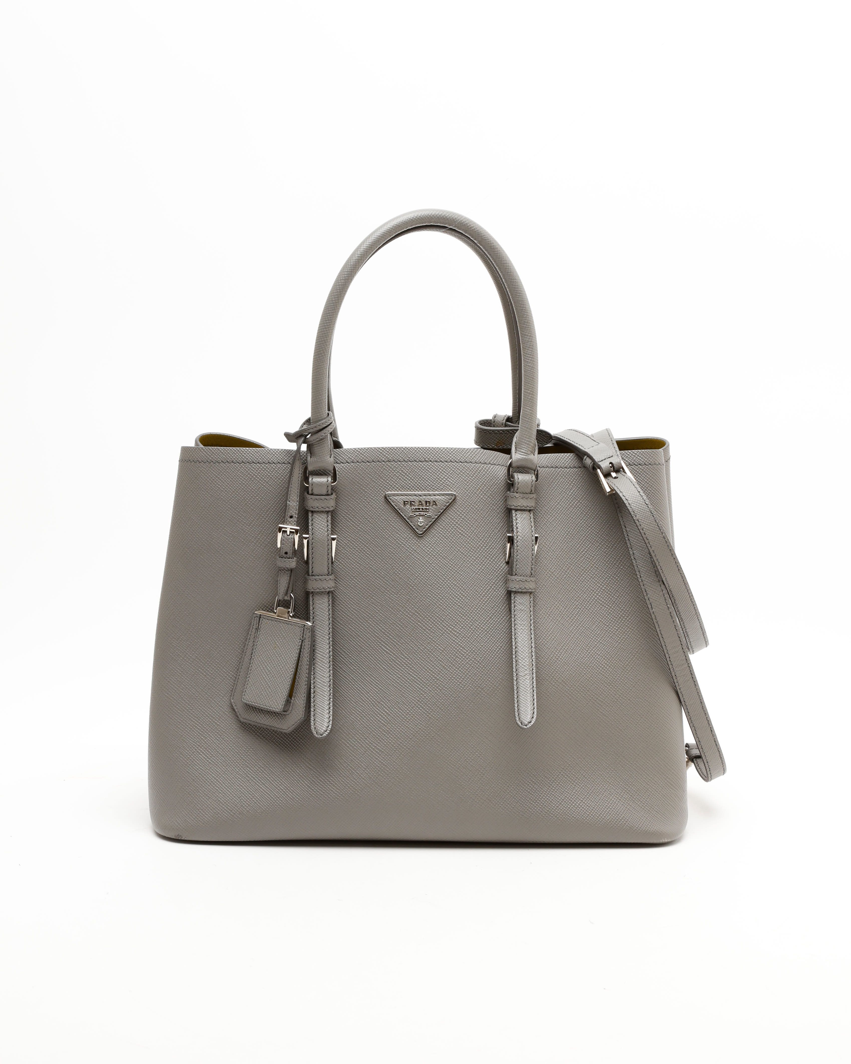 PRADA Small Saffiano Cuir Tote Bag