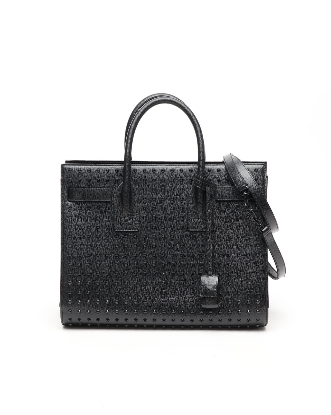 SAINT LAURENT Small Studded Sac De Jour Bag