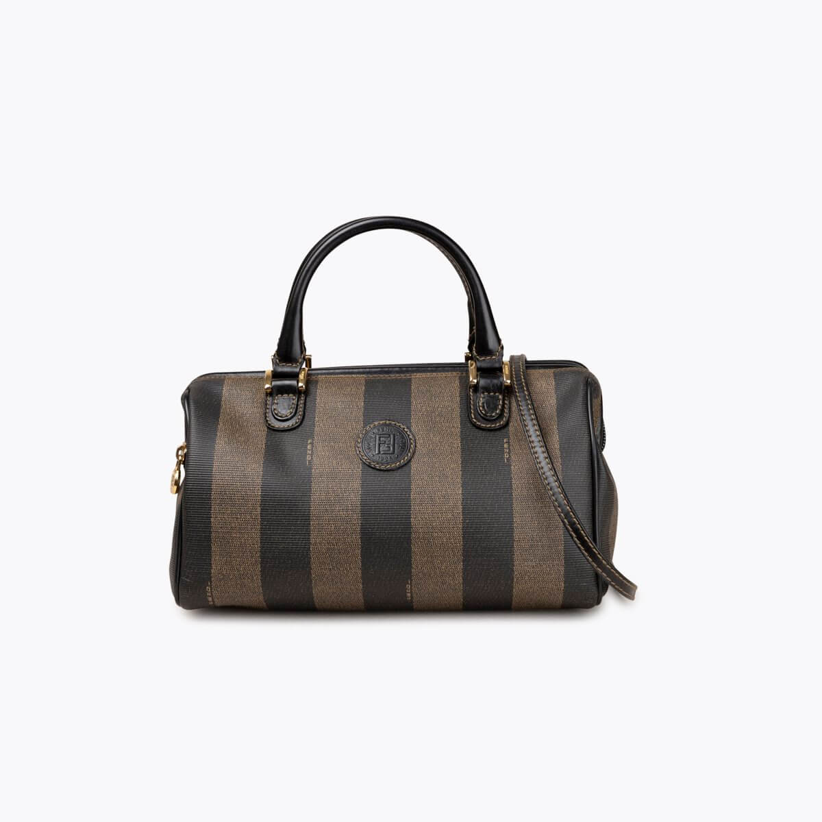 FENDI Pequin Mini Boston Bag