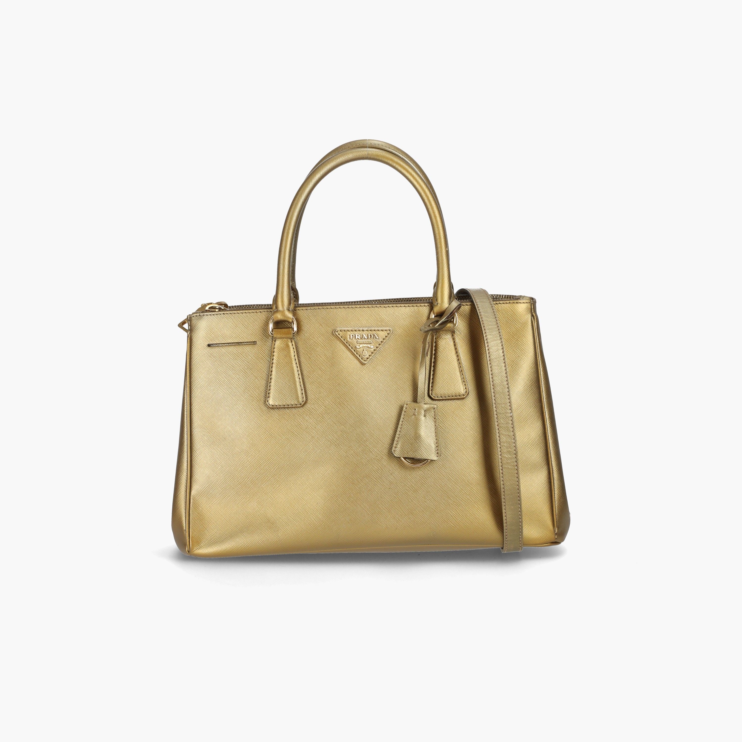 PRADA Medium Saffiano Galleria Double Zip Tote Bag