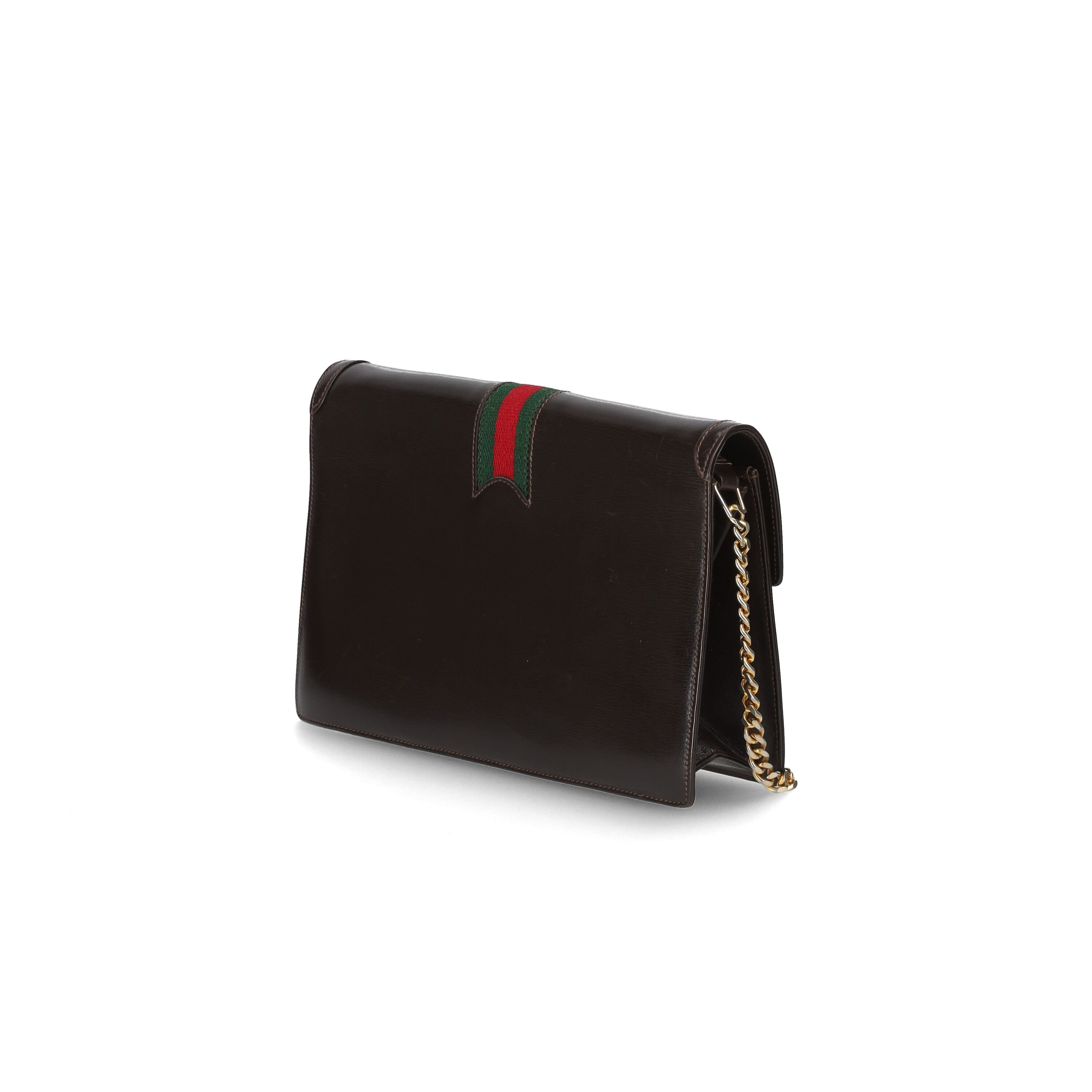 Gucci Gg Sherry Line Shoulder Bag In Brown