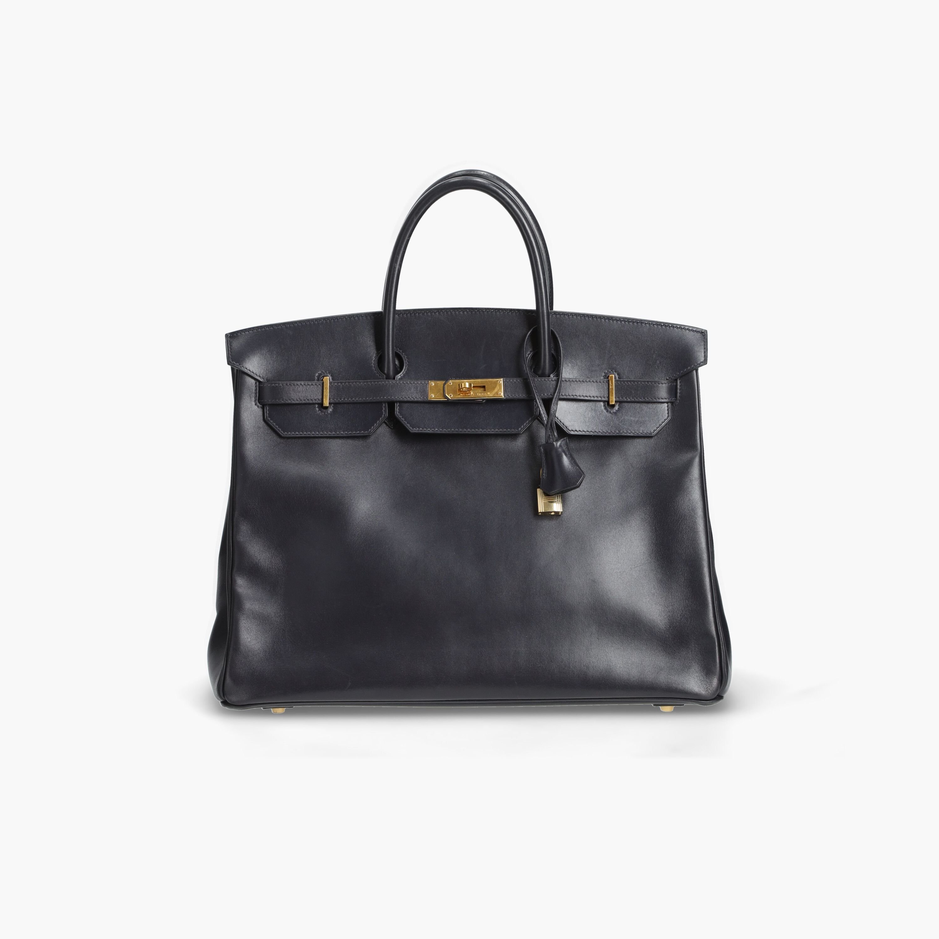 HERMÈS Birkin 40 Box Retourne Handbag