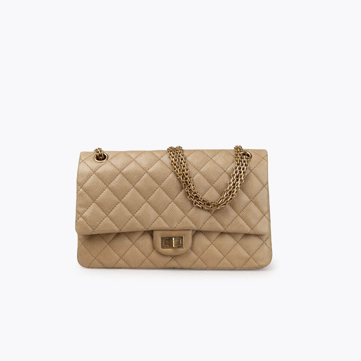 CHANEL Caviar Reissue 2.55 Double Flap Bag 266